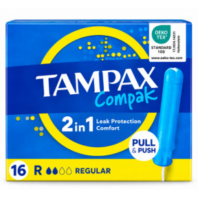 Тампоны Tampax Compak Regular с аппликатором, 16 шт.
